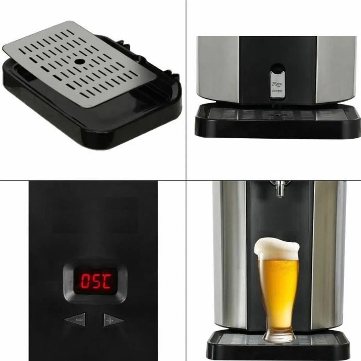 5L Personal Automatic Beer Keg Cooler Beer Dispenser Drinking Game Party From Semi-Conductor Refrigeration