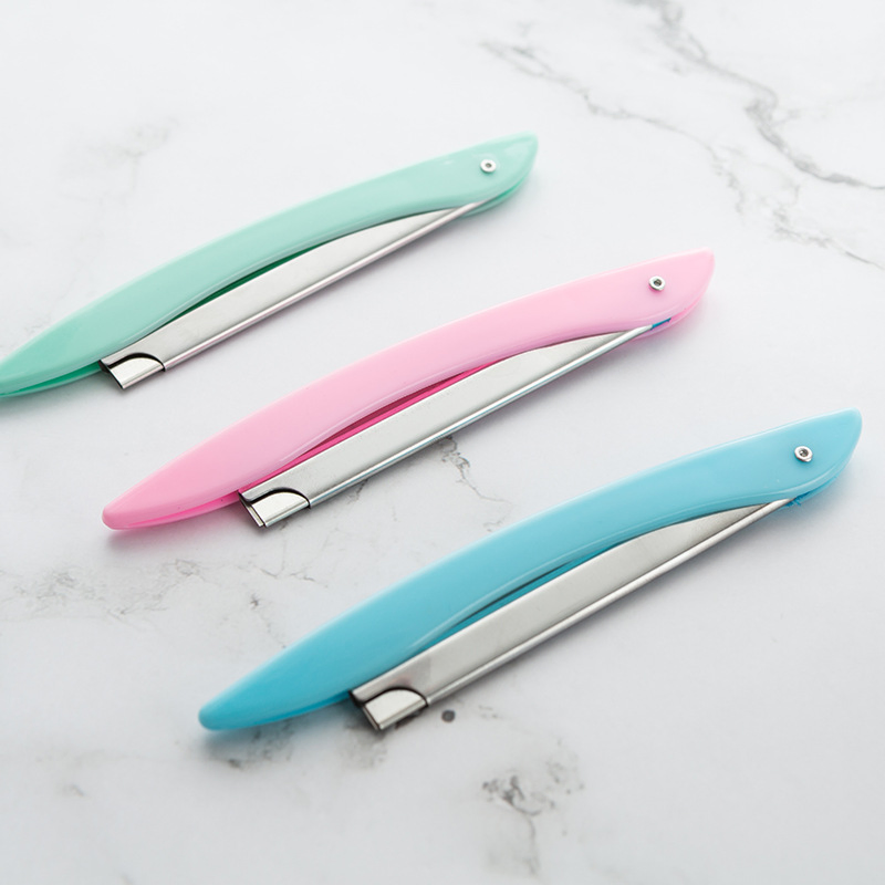 Foldable Eyebrow Knife Stand Feather Knife Holder Portable Eyebrow Knife