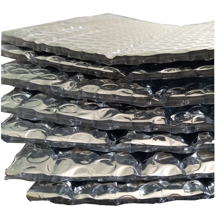 OEM Metalized Pet Coating PE Film Bubble Aluminum Foil Foam Insulation Radiant Barrier Heat Resistant Ceiling Material for Roofing Floor Wall Building Roll