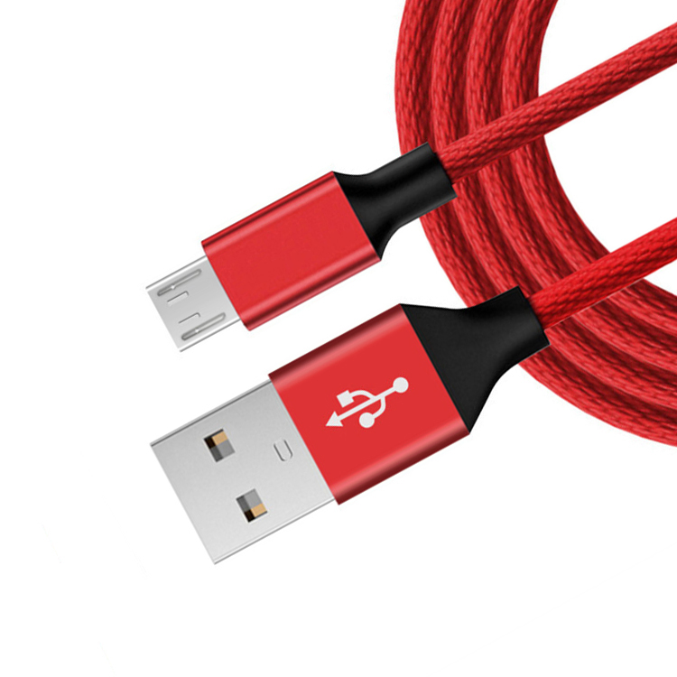 Кабель для быстрой зарядки телефона 2.4A, нейлоновый