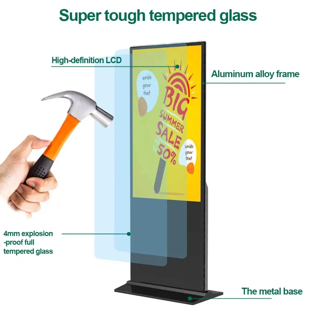 Wholesale Multifunction High-Definition All-in-One Machine Touch Vertical Floor Mounted Outdoor LED Display