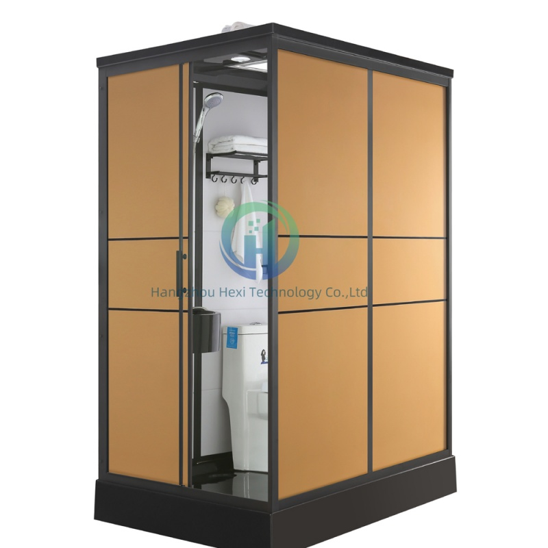 Modern Prefabricated Bathroom 140*110/170*120/190*120*215cm with Sanitary Toilet and Shower
