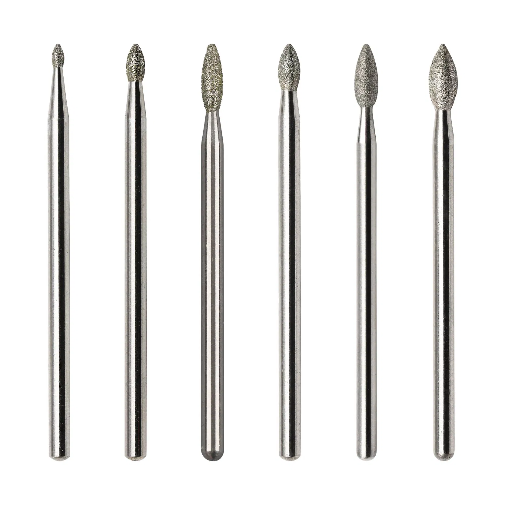 Different Grain Coarseness Oval Pointed Diamond Nail Drill Bit