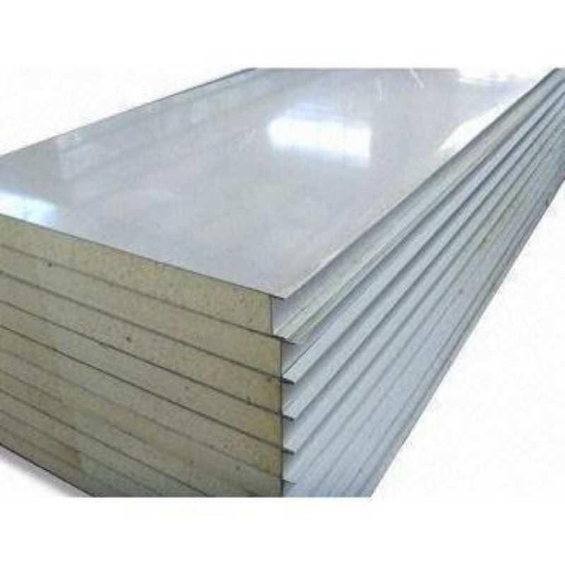 Modern Warehouse PU Sealing Rock Wool Metal Insulated Sandwich Panel