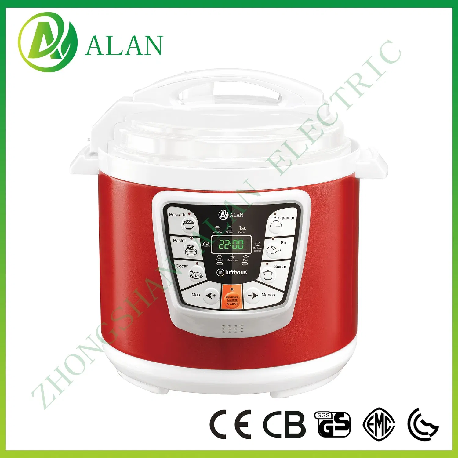 Big Easy Operation Panel Touch Control Household Colorful Housing Electrical Multi-Function High Pressure Cookers