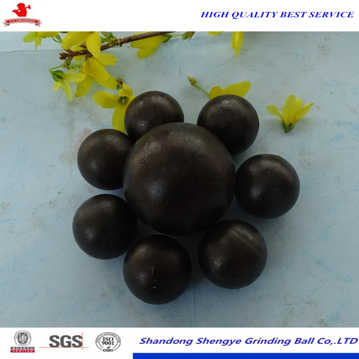 Кованые стальные мелющие шары ISO 14001 для горной промышленности