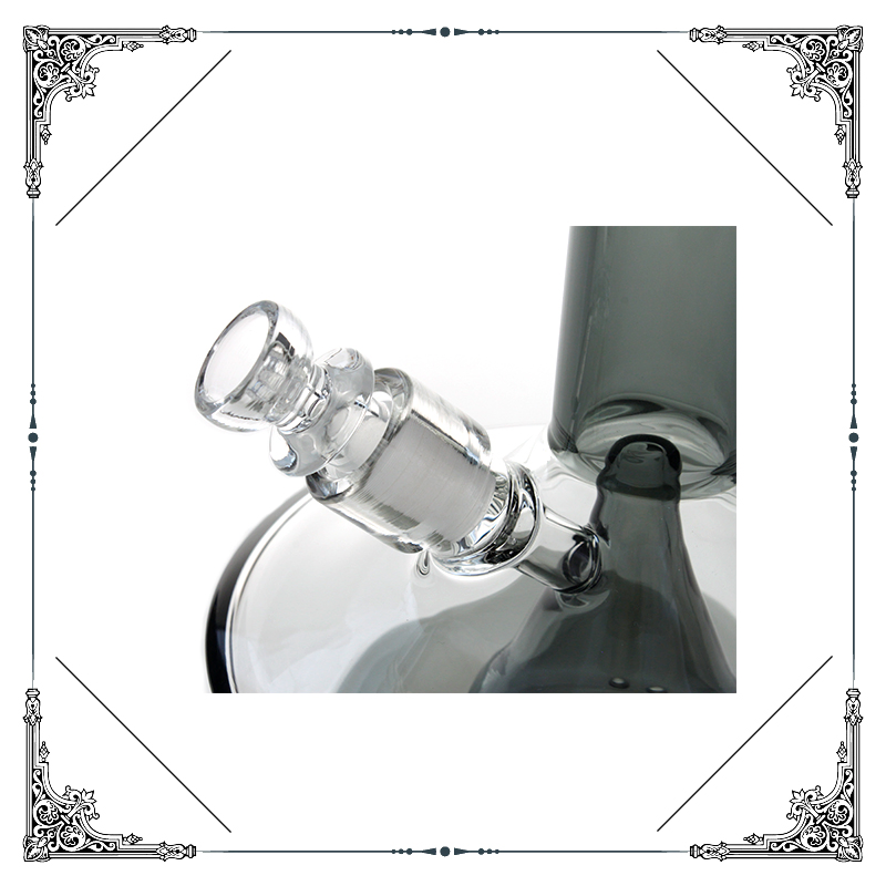 8.2 Inches Massive Showerhead Extra Wide Base Percolator Is Loaded with Slits Glass Smoking Pipe