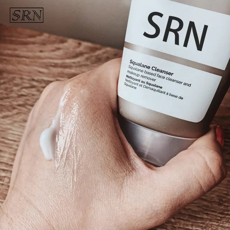 Private Label Squalane Deep Cleansing Nourishing Daily Gentle Face Skin Wash Makeup Remover 2 in 1 Cleanser