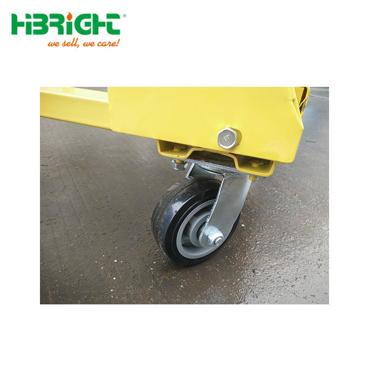 Movable Metal Industrial Ladder Truck Cart with Handrail