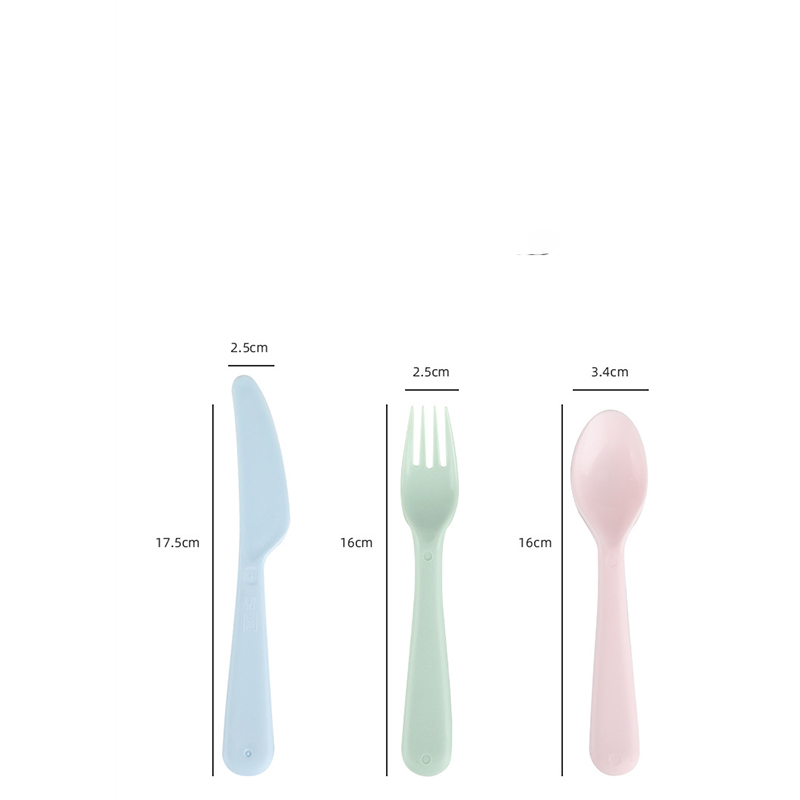 Hot Selling Butter Spoon Plastic Cheese Knife Set 3-in-1 Eighteen Piece Set