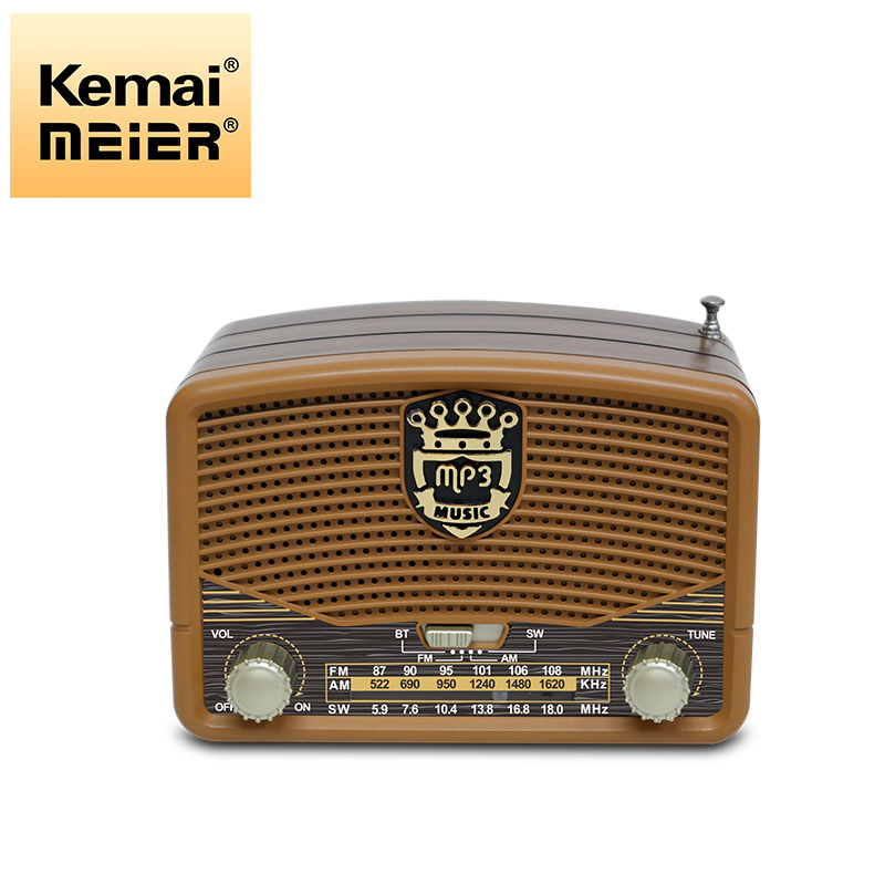 Factory Price Retro Vintage High Quality Sounds Blue Tooth Radio with FM Radio