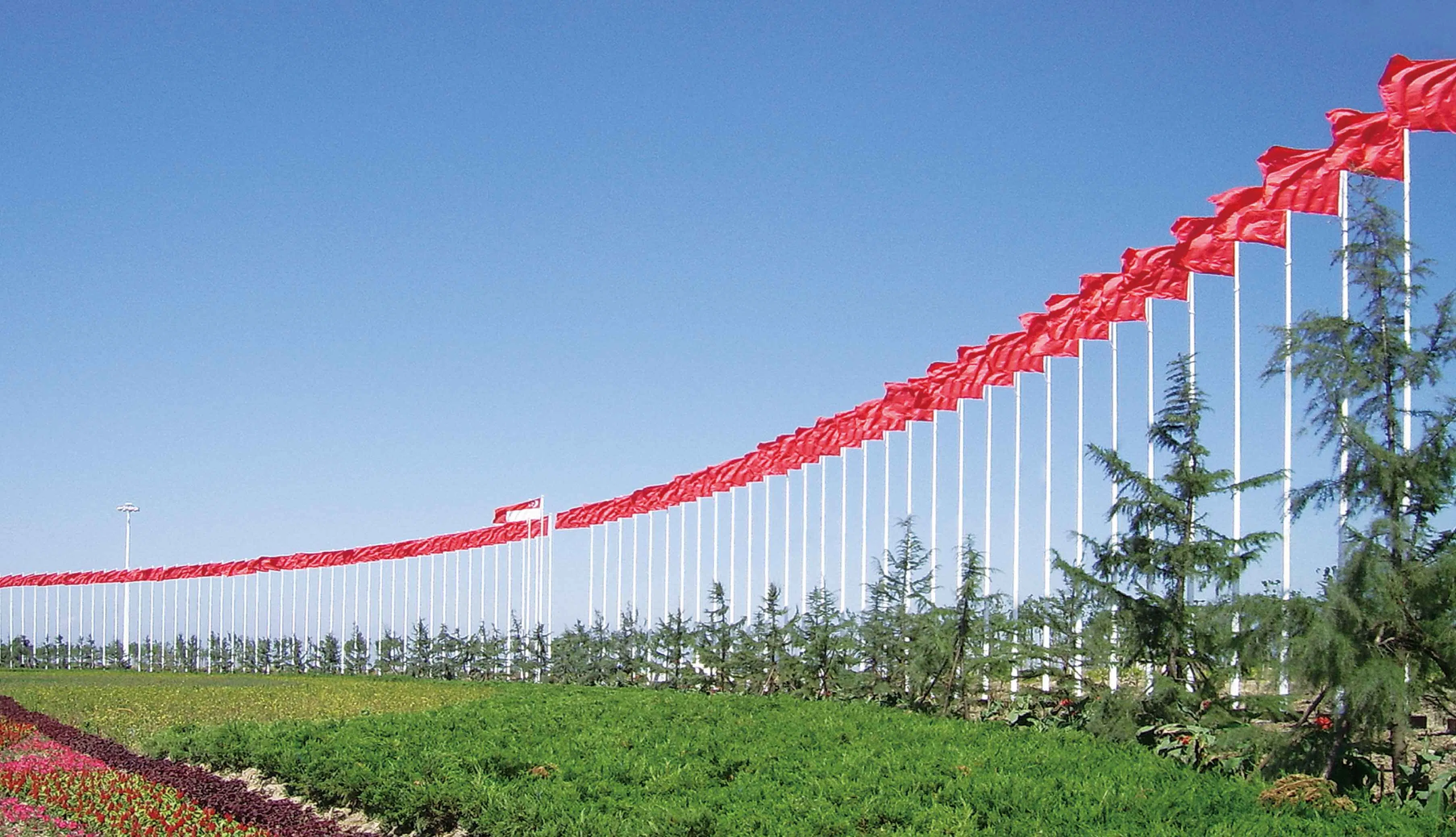 Tapered Stainless Steel Conic Flag Mast Trademark Nantian