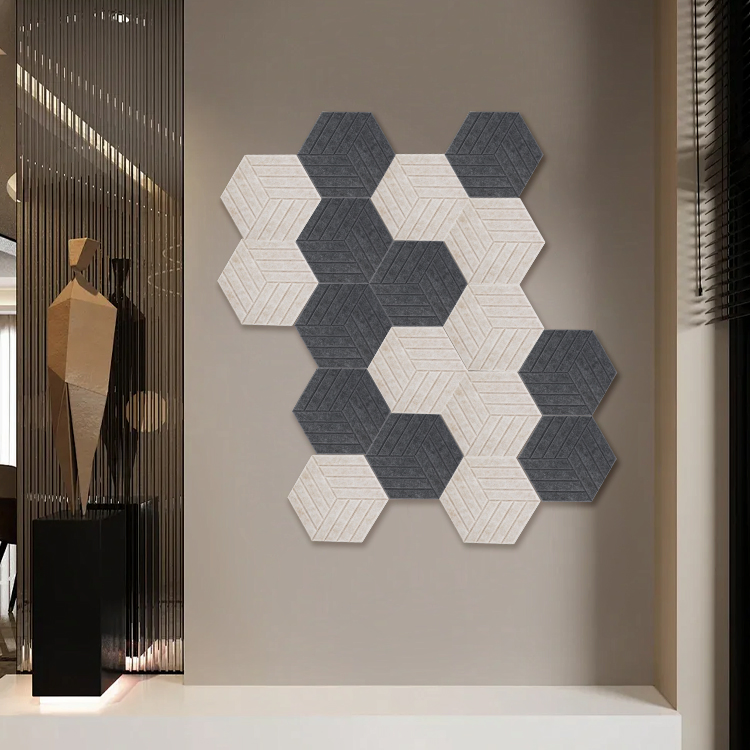 Sound Absorption Pet Acoustic Panels Polyester Fiber Acoustic Panels Slat Acoustic Panel Interior Decor Living Room Bedroom