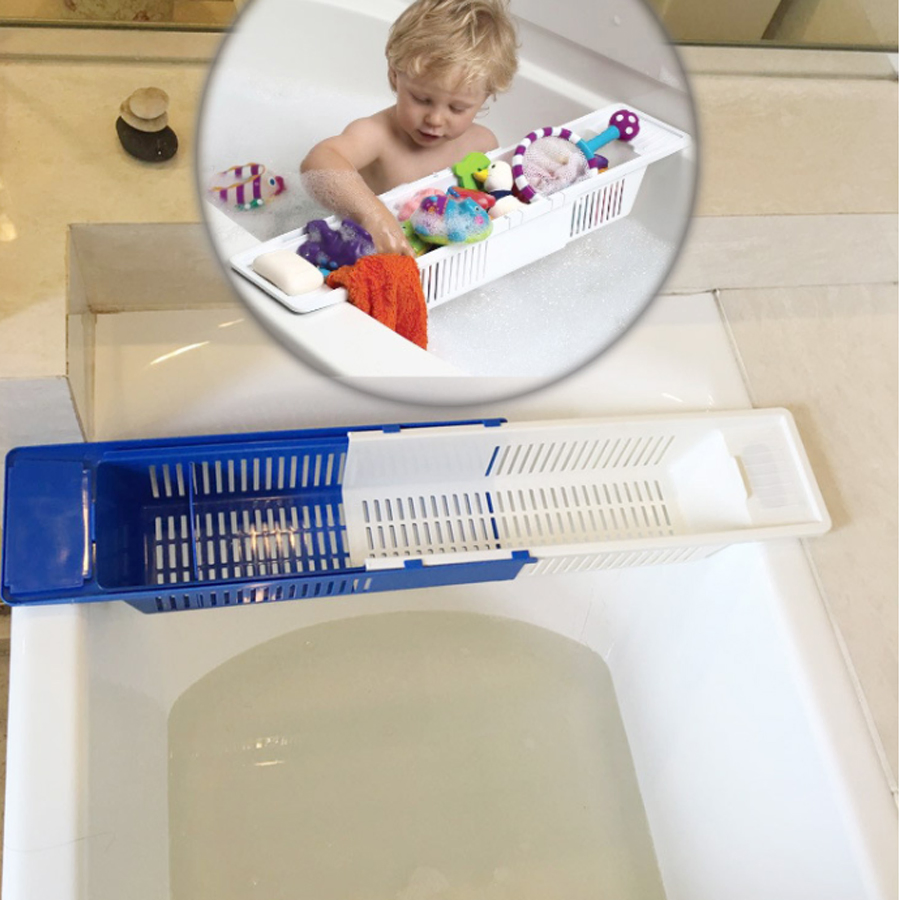 Amazon Best Selling Adjustable Extendable Bath Toy Organizer Storage Basket