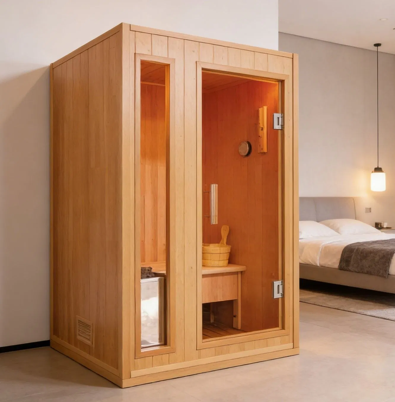 Традиционная сауна из хемлока на 4 человека