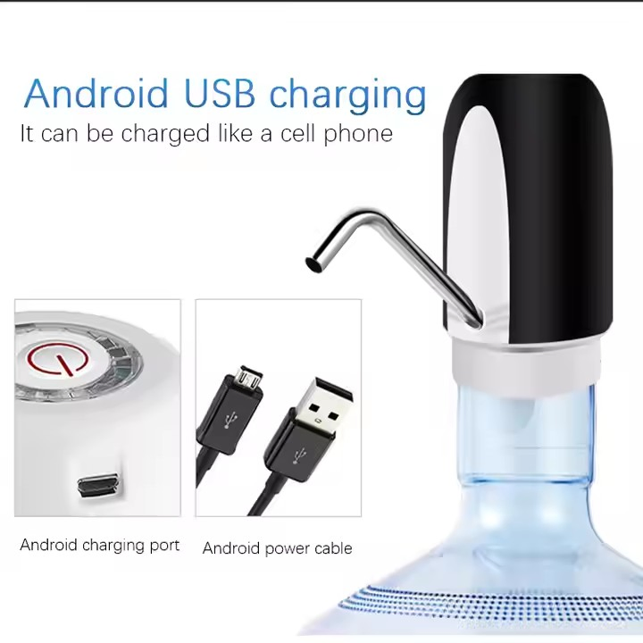 Mini Automatic Electric 5 Gallon Water Bottle Dispenser USB Rechargeable Water Pump Portable Drinking Water Dispenser Pump
