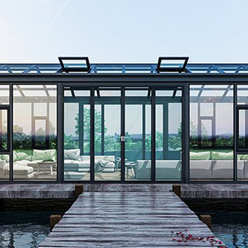 Custom Sunroom with Aluminium Aluminum Frame Garden Room and Low-E Insulated Glass Powder Coated Frame