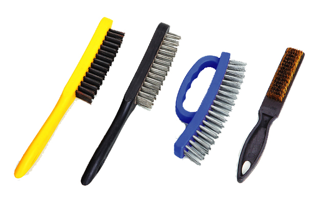 Щетка металлическая с пластиковой ручкой TB-001