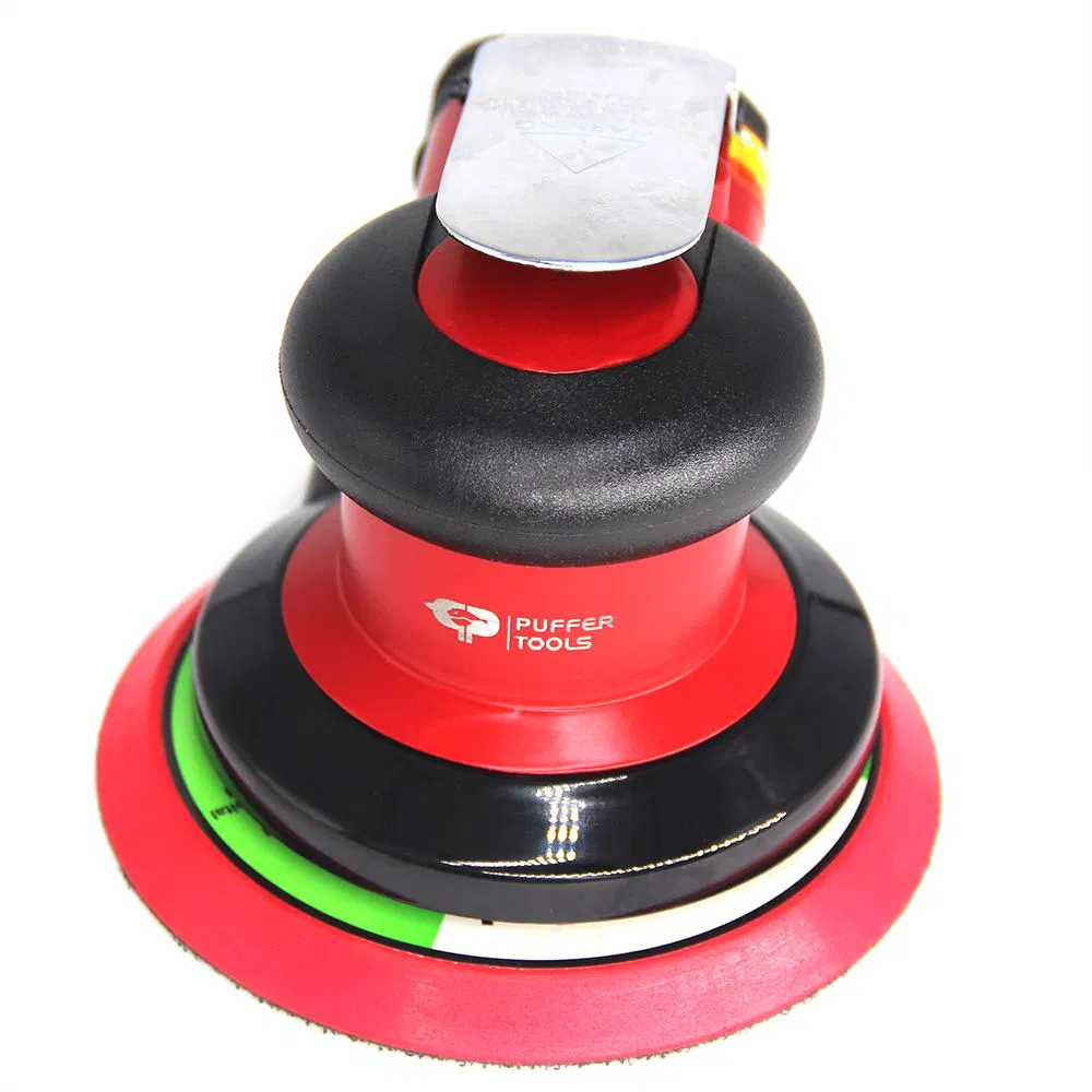 Puffer PT-2503V Central Vacuum Pneumatic Tool Air Orbital Sander for Smooths Surfaces Removes Woodmeta Material