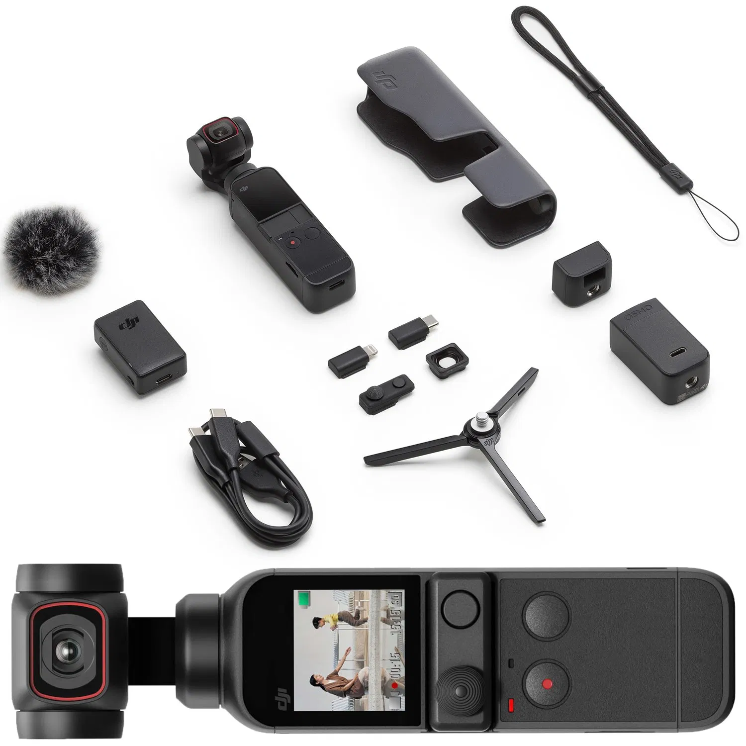 DJI Pocket 2 Creator Combo: 3-осевой стабилизатор с 4K камерой