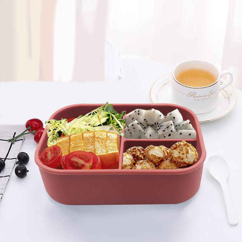 Compartment Lunchbox for Adults with Silicone Leakproof Design