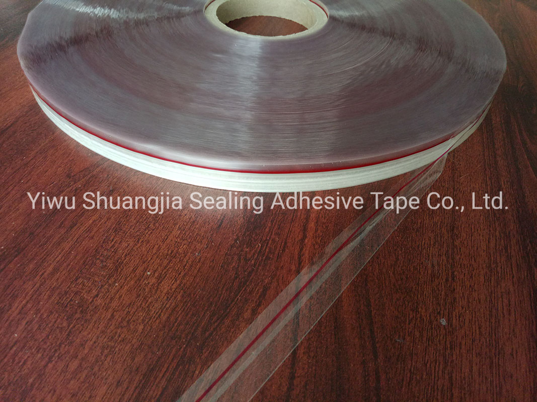 Extended Liner Tape, Filmic Liner Tape, Finger Lifted Tape (SJ-1039) , BOPP Film Adhesive Sealing Tape for PE Bag