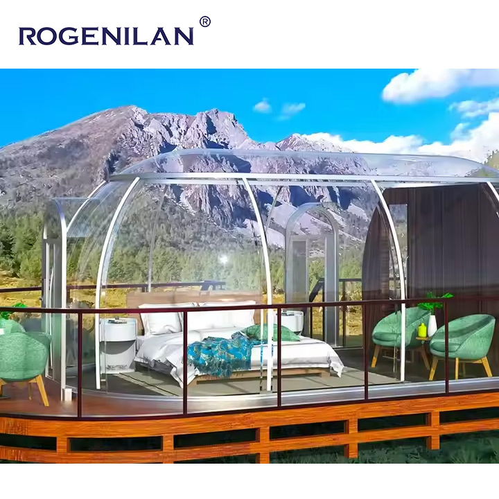 High Quality Deluxe Transparent Round PC Custom Waterproof Dome House Bubble House
