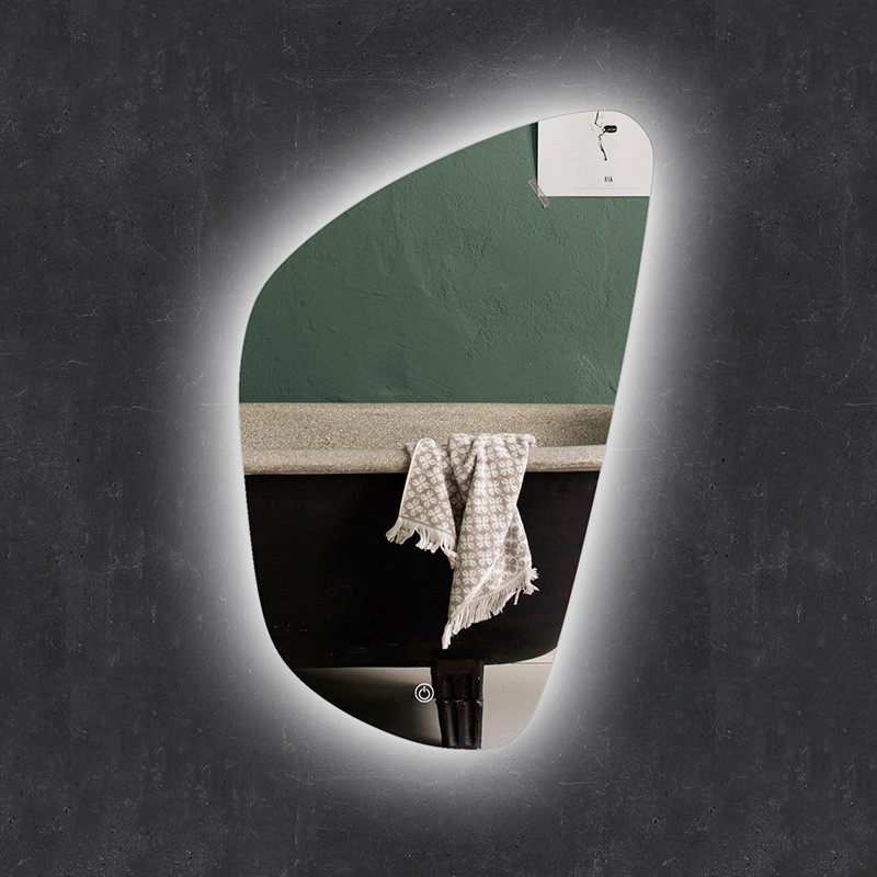 Intelligent LED Frameless Irregular Shaped Light Mirror
