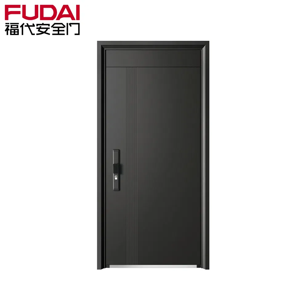 Main Entrance Modern Outdoor Luxury Anti-Theft Steel Exterior Front Safety Door