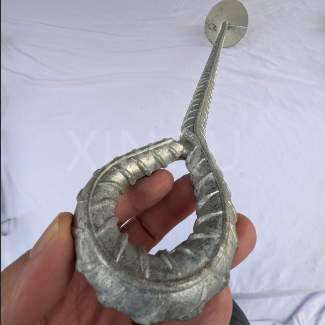 Galvanized+Coating Stakes Helix Spiral Earth Anchors Helical Auger Double Helix Earth Anchor Ground Gripping Auger