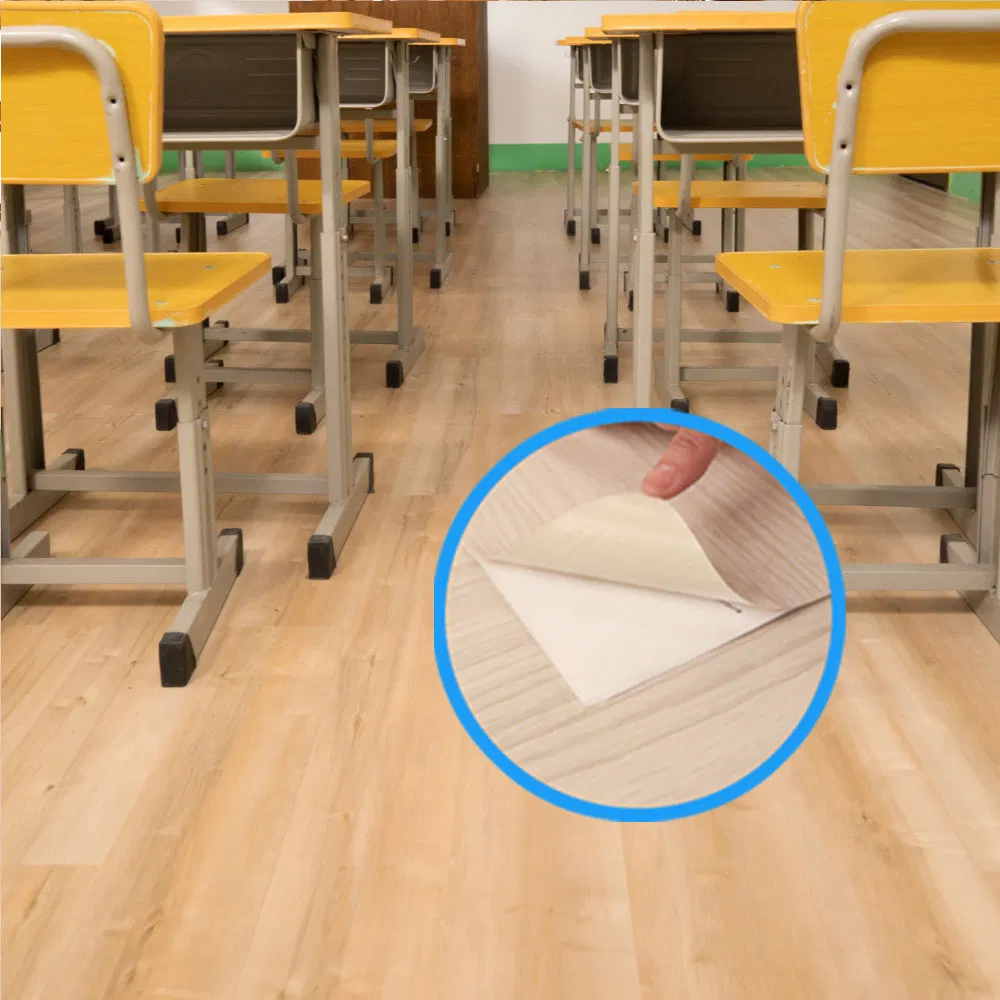 DIY Low Cost Wall & Floor Renovation Removable Waterproof Vinyl Flooring Tile Peel and Stick Wood Plank Flooring