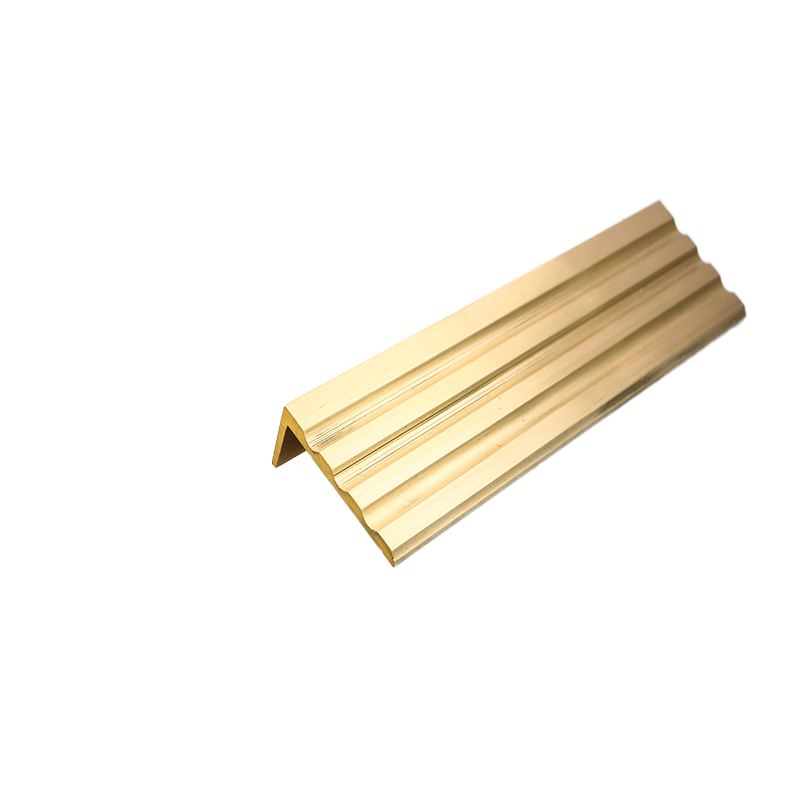 Customized L-Shaped Anti Slip Copper Strip Villa Interior Wall Decoration Corner Protector L-Shaped Brass Extruded Profile Processing