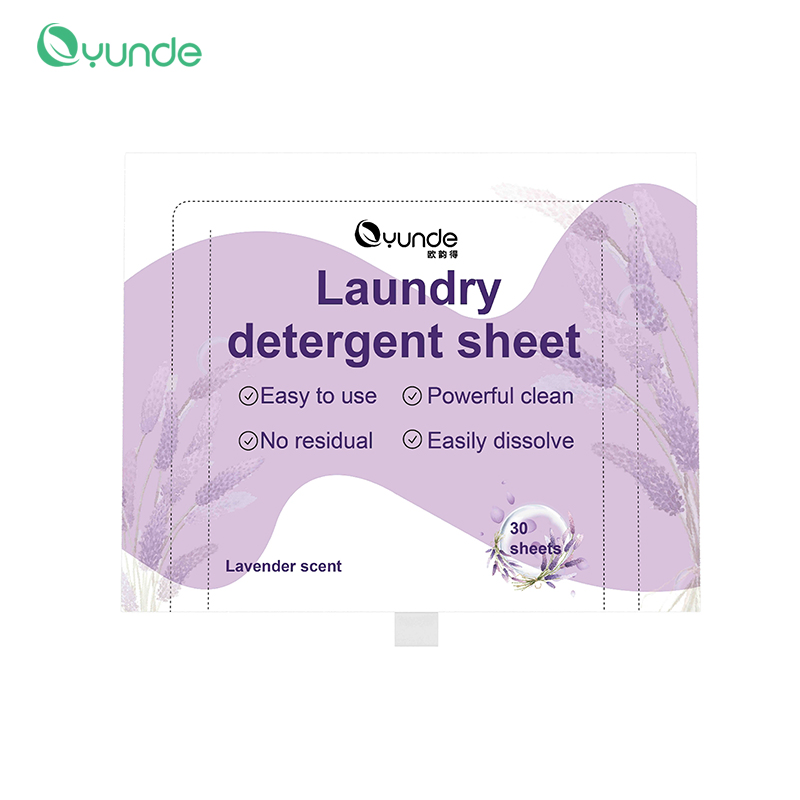 Lavender Scent Powerful Cleaning Laundry Detergent Sheets