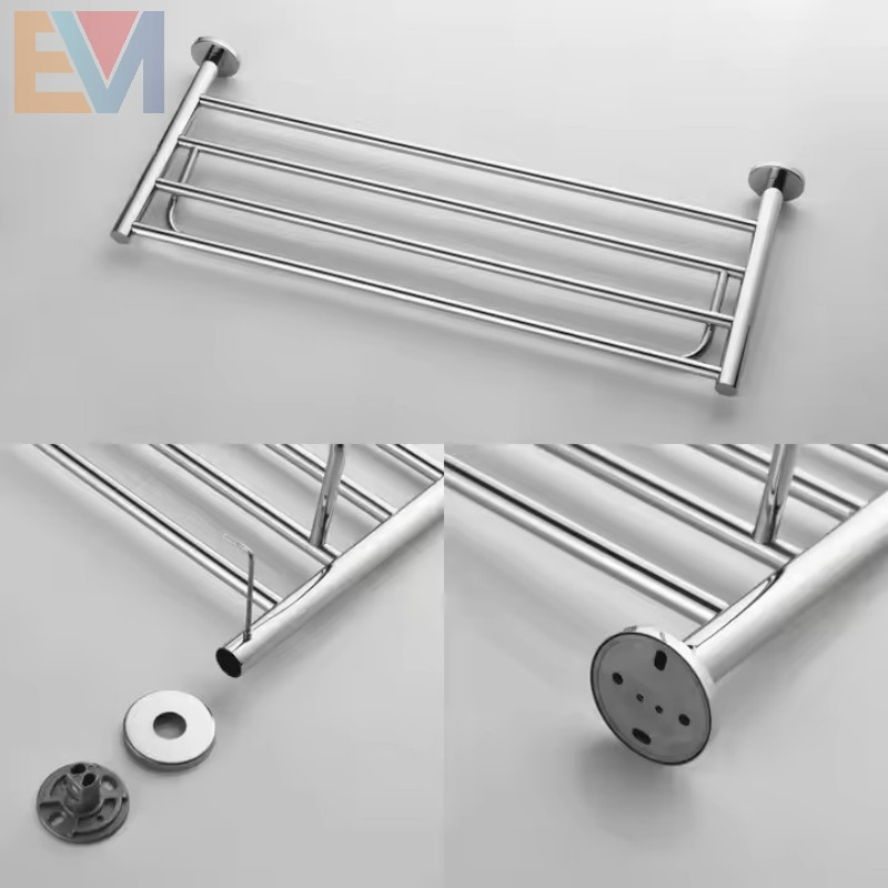 High Quality Bathroom Accessories Wall Mounted Towel Rack Stainless Steel Towel Bar