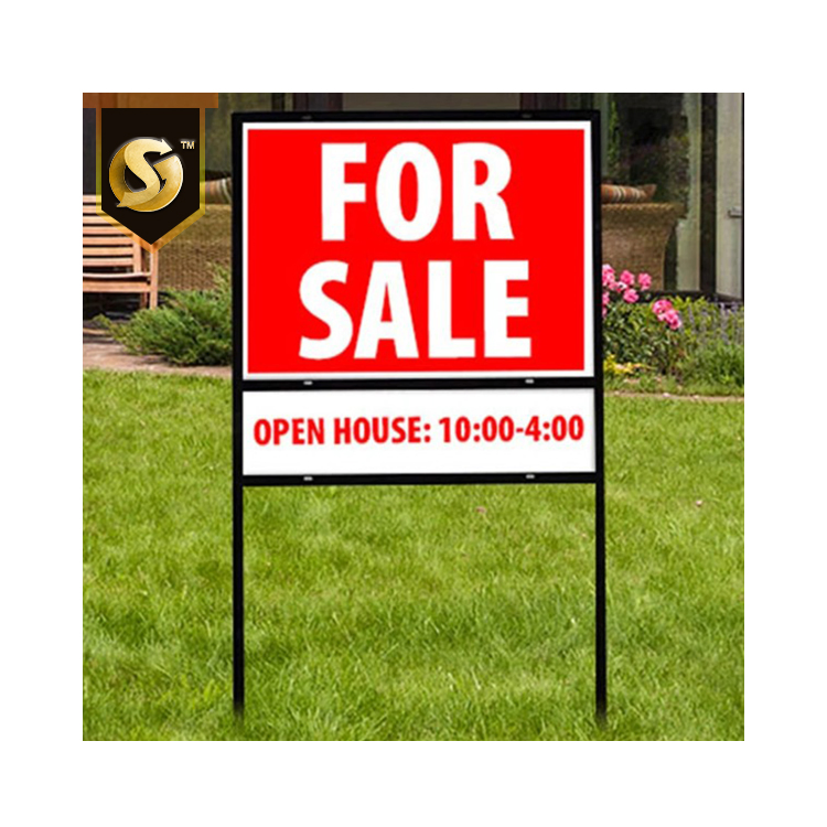 Custom Real Estate Sign Holder Outdoor Advertising Letreros LED Inmobiliaria