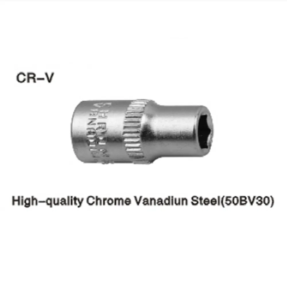 Premium 1/4" Chrome Vanadium Steel Socket Tool for Mechanics