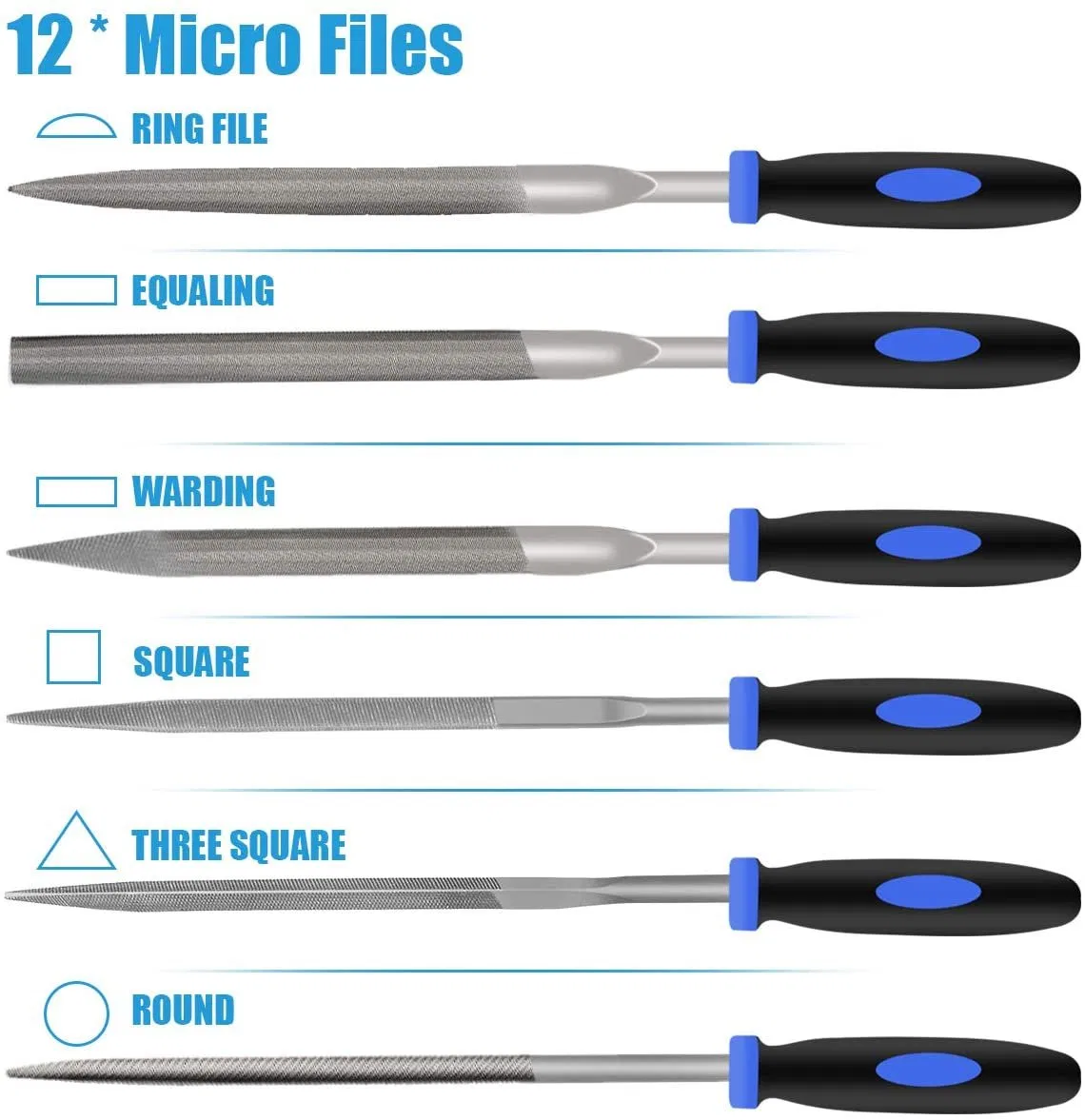 18PCS File Set High Carbon Steel Multipurpose File Set
