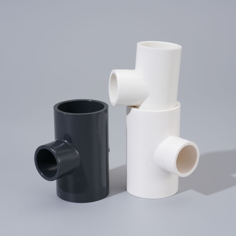 PVC Branch Reducing Tee for Multi-Line Water Pipe Configuration UPVC Tee PVC Pipe Fittings