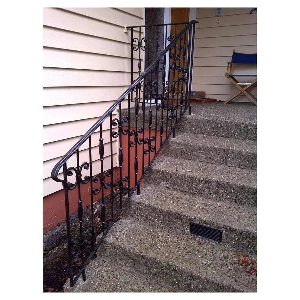 Building Home Customized Decorative Wrought Iron Stair Railing