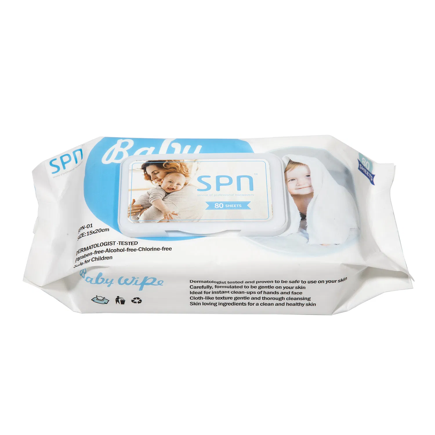 Flushable Baby Wipe Cleaning Cloth Antibacterial Disinfecting Wipe Bamboo Biodegradable Wet Tissue Cotton Wet Towel OEM Baby Wet Wipe