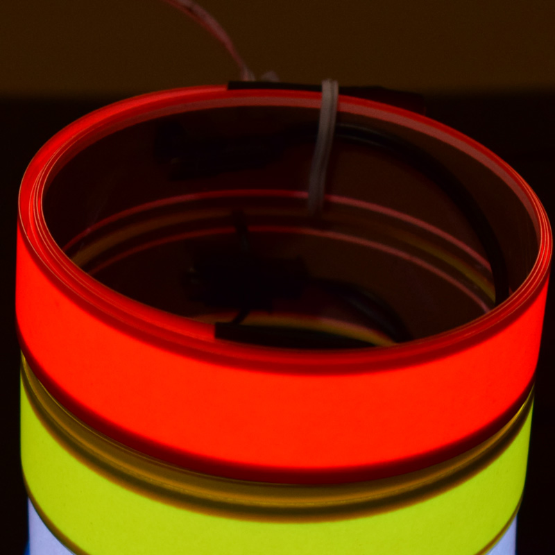 2024 New LED Light with 12V Driver Light Strip EL Cold Light 3V Battery Box Blue and Green Light Strip