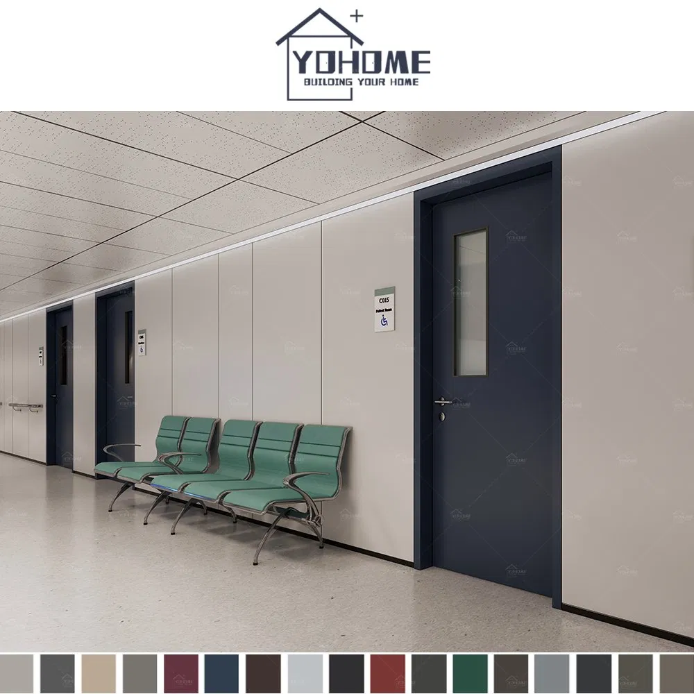 Factory Supply Hospital Patient Room Door Hospital Corridor Doors Fire Rated Hospital Interior Doors for Ward Room
