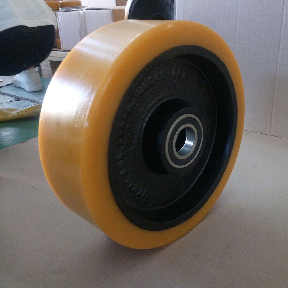 Polyurethane Wheel Casters for Forklift Pallet Truck Forklift Stalcer PU Wheel 80*70 and 180*60