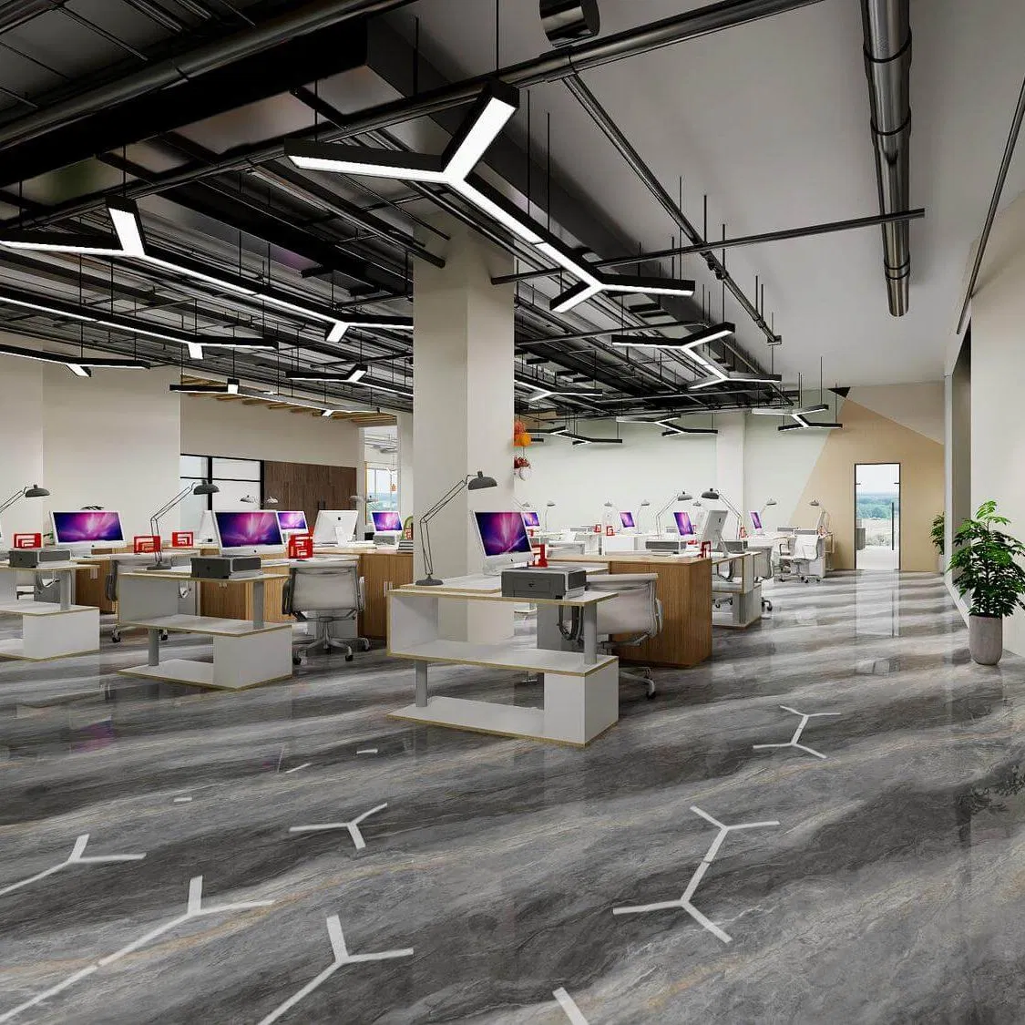 Custom-Sized Sintered Stone Marble Porcelain Tiles 1200*1200mm Flooring Wall Tiles for Unique Design Projects