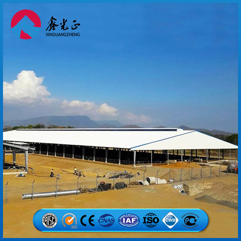 Reinforced Joint Steel Frame Assembly System Chicken Prefab Metal Storage Farming Equipment Steel Structure Sheep/Goat/Pig/Hog/Cattle/Cow/Poultry House/Shed