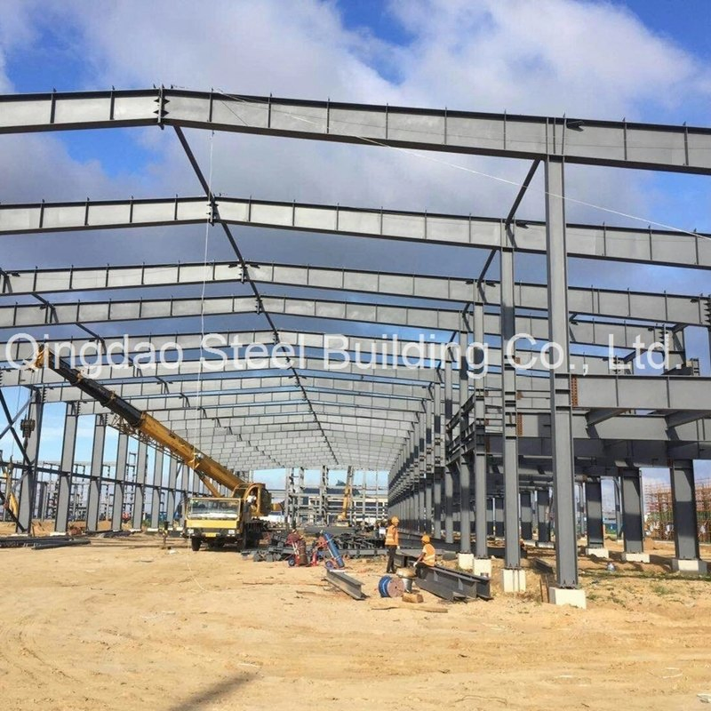 High-Rise Prefabricated Warehouse Steel Frame Workshop Steel Structure Building to Middle Asia