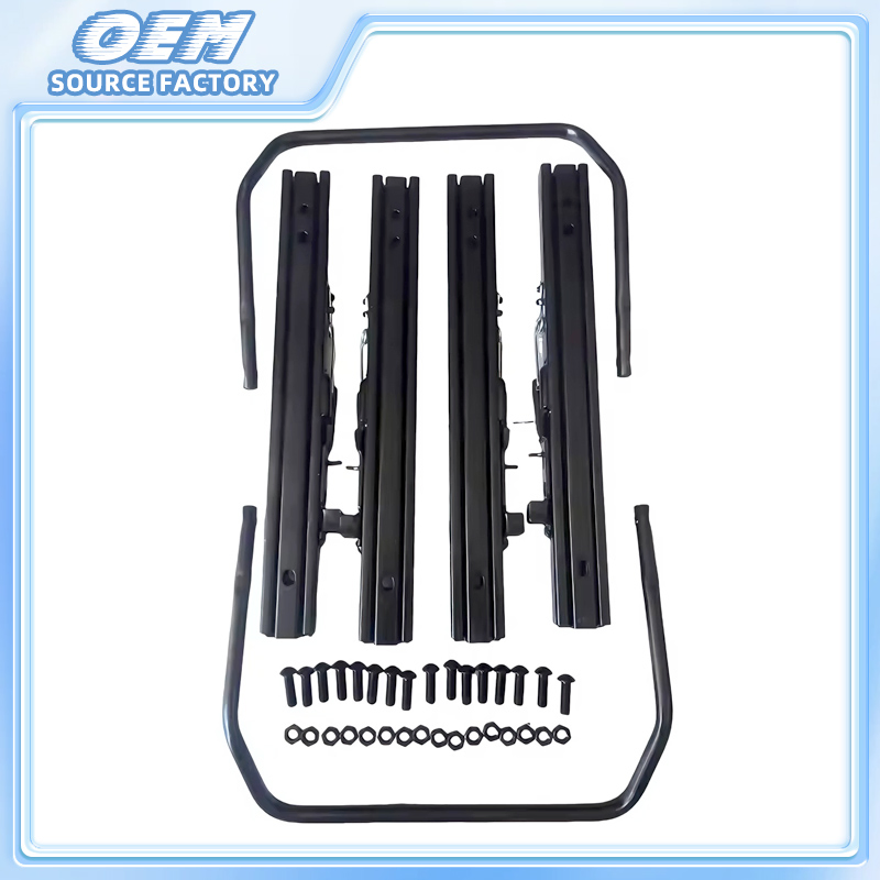 Универсальный слайдер сиденья с двойной блокировкой и черным порошковым покрытием