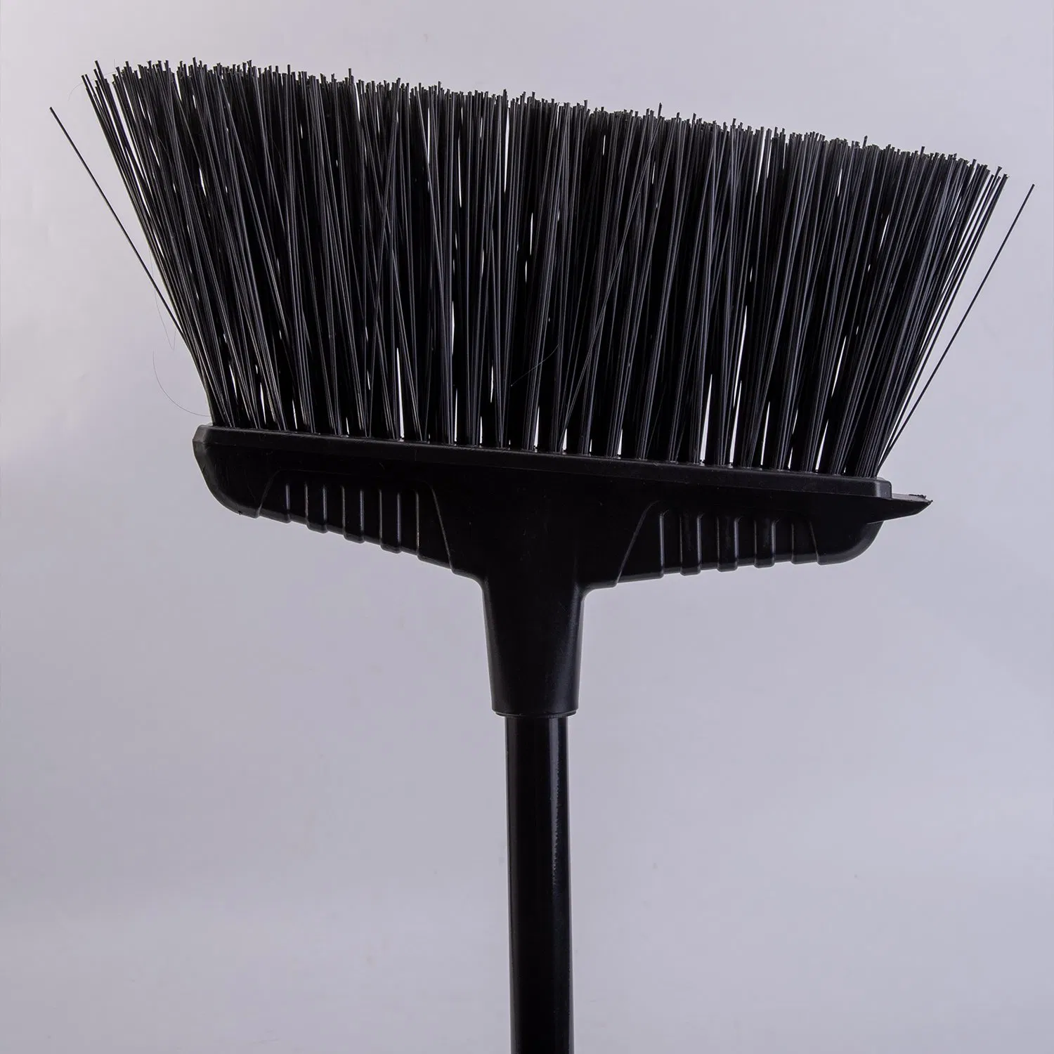 Outdoor Commercial Broom with Long Iron Handle and Hard Bristle for Street