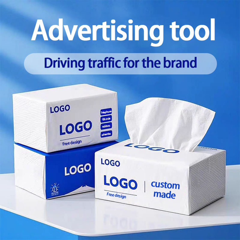 Eco-Friendly Soft and Wettable Non Fluorescent Household Facial Tissue Paper Wood Pulp