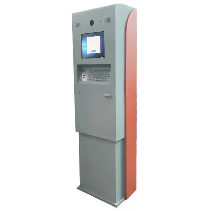 15.6inch Semi Outdoor Self Payment Kiosk Machine with Printer and Banknote Acceptor